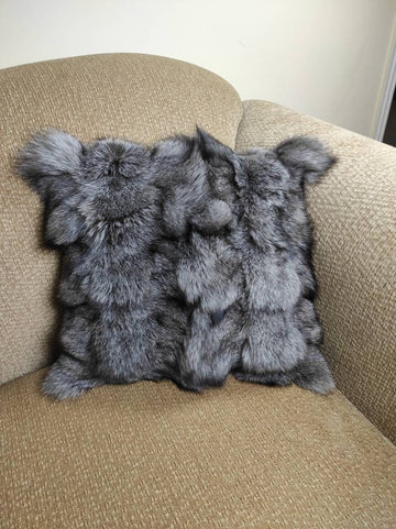 Fur pillowcases, fox fur pillowcases, real fur pillowcases